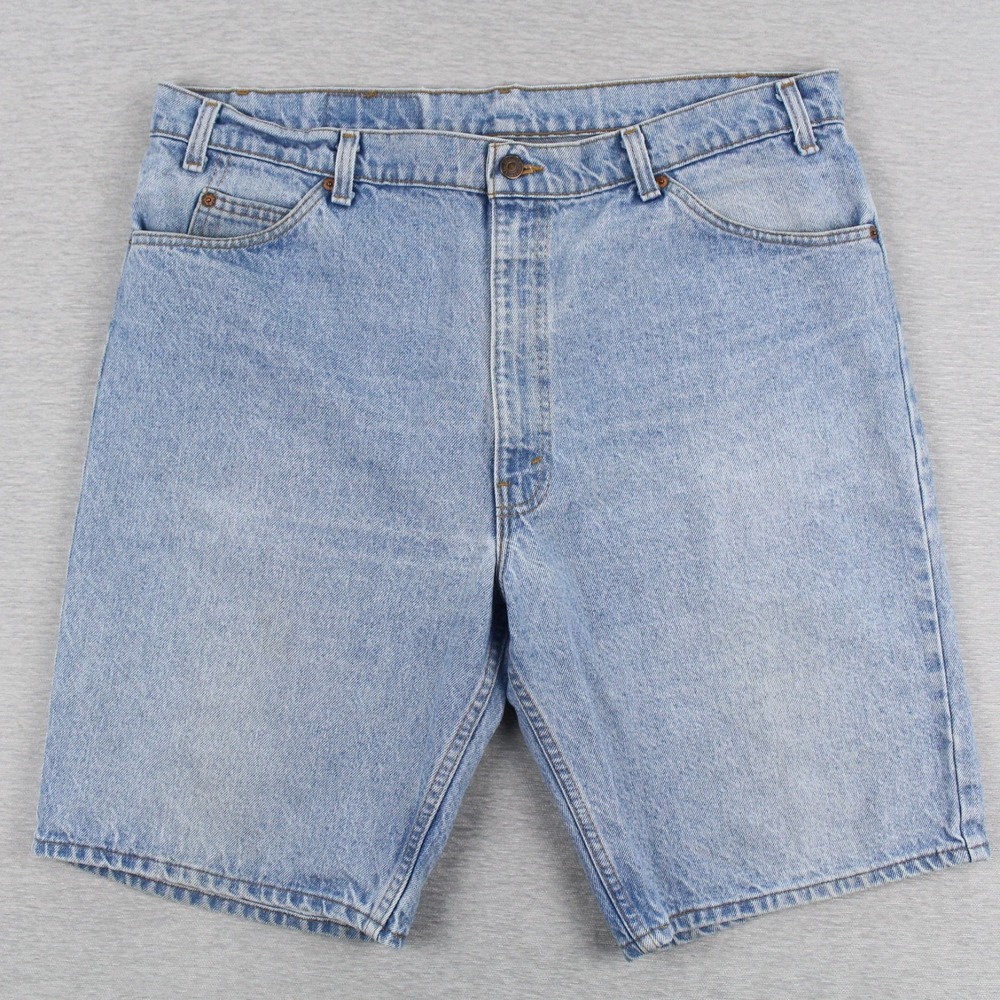 Levi's 550 Orange Tab 11" Shorts Mens Size 40 Blue Denim Cotton USA Vintage